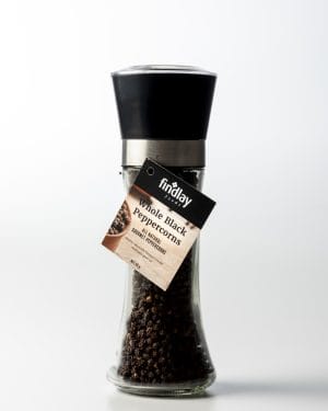 Findlay Black Peppercorn Premium Glass Grinder 90g